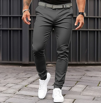 Stylish Slim Fit Chino Pants for Men with Mid Rise Waist