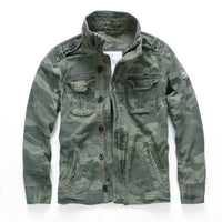 Relaxed Utility Field Jacket for Men with Vintage Wash Finish