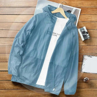 Relaxed Hooded Windbreaker for Men with Breathable Shell