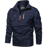 Effortless Water Repellent Rain Jacket for Men with Zip Pockets
