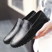 Elegant Hand Stitched Moccasin Loafers for Men