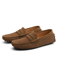 Elegant Slip On Penny Loafers for Men with Tread Sole