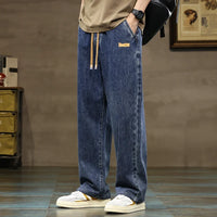 Effortless Baggy Wide Leg Denim Jeans for Men