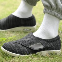 Relaxed Extra Wide Comfort Shoes for Men with Adjustable Straps