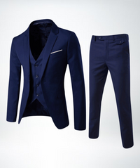 Stylish Three Piece Suit for Men with Blazer Vest and Pants
