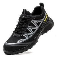 Effortless Wide Fit Safety Work Shoes for Men with Steel Toe Cap