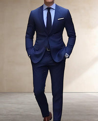 Stylish Two Piece Suit for Men with Six Color Options