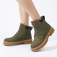 Stylish Rugged Lace Up Outdoor Boots for Men