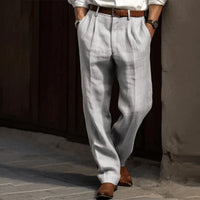 Elegant Tailored Pinstripe Dress Pants for Men