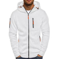 Effortless Full Zip Hoodie for Men with Drawstring Hood