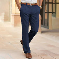 Elegant Business Chino Pants for Men with Smooth Finish
